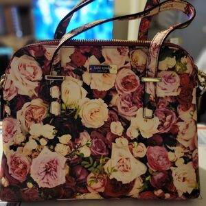 Kate Spade Used Floral Women's Bag - Pink and Cream